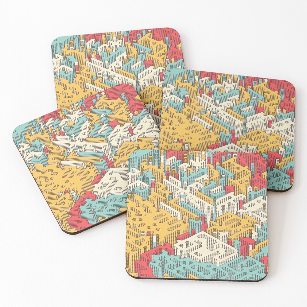 Item preview, Coasters (Set of 4) designed and sold by SoloDesignArt.