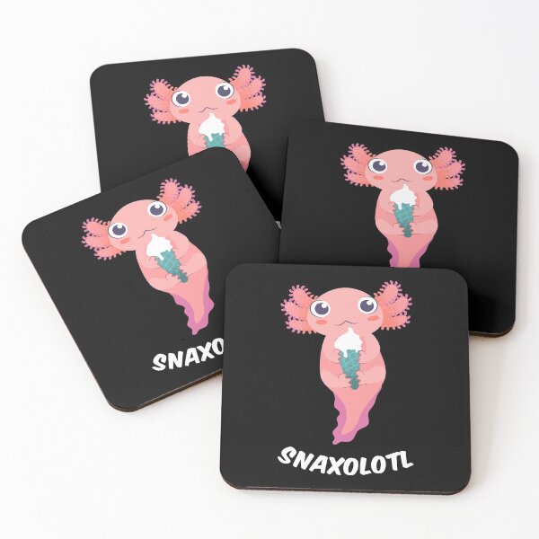 Item preview, Snaxolotl Kawaii Foodie Axolotl II designed and sold by Lemon Pepper.
