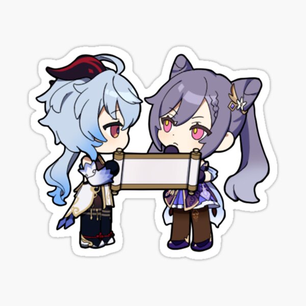 Chibi Ganyu & Keqing - Genshin Impact Sticker