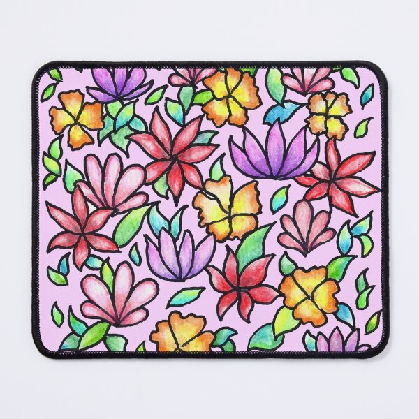 Item preview, Flower Pattern on Pink Ground designed and sold by CarolineLembke.