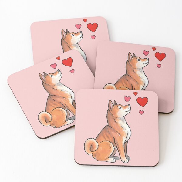 Artikelvorschau, Shiba Inu Liebe entworfen und verkauft von animalartbyjess.