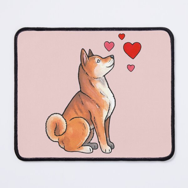 Item preview, Shiba Inu love designed and sold by animalartbyjess.