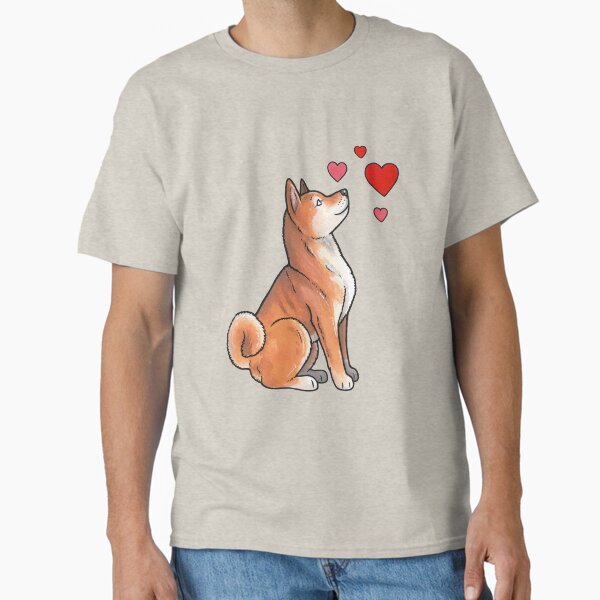 Item preview, Shiba Inu love designed and sold by animalartbyjess.