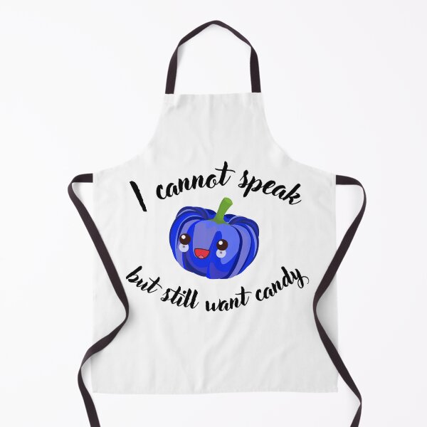 Item preview, I cannot talk, but still want candy, Blue Autism Pumpkin designed and sold by Smileycreation.