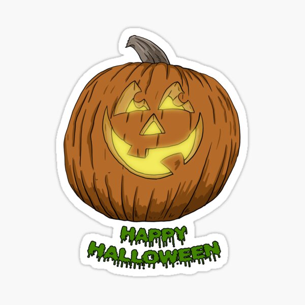 Item preview, Jack-O-Lantern Happy Halloween designed and sold by blacksnowcomics.