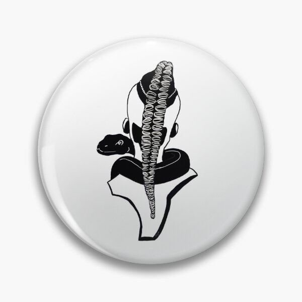 Item preview, African hair styles 1 - Snake white designed and sold by Mols Slom.