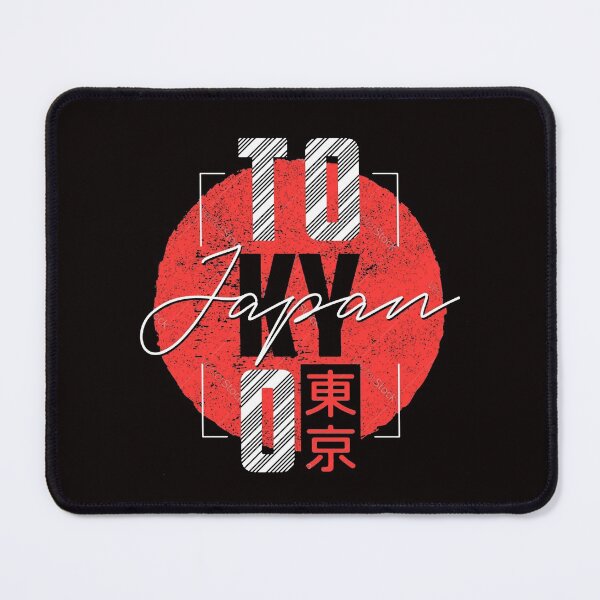 Item preview, Tokyo Japan Slogan - Abstract Design - Red Circle with Text Wording and Chinese Symbols designed and sold by WearWolfDesigns.