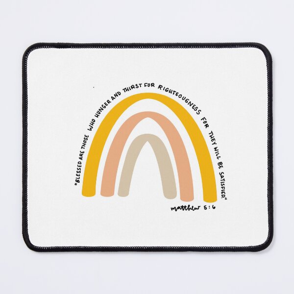 Item preview, matthew 5:6 bible verse boho rainbow  designed and sold by ⋒ andie  noel.