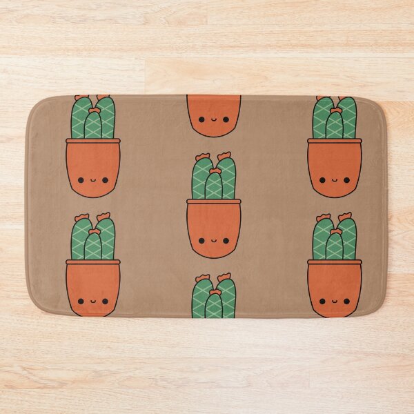 Item preview, Cute Kawaii Cactus In Orange Pot designed and sold by KawaiiByDice.