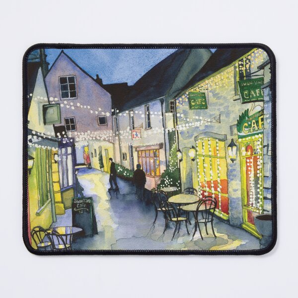 Fairy Lights at Swan Yard, Cirencester, UK Mouse Pad