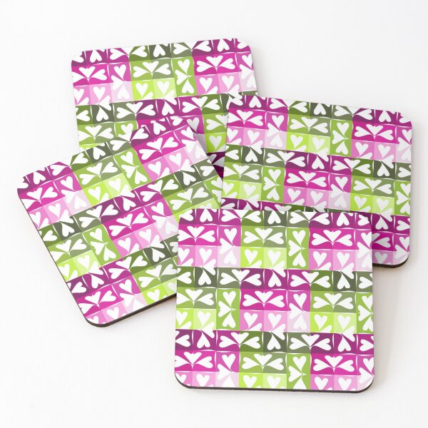 Item preview, Heart tessellation (red&green) designed and sold by VioletandGrace.