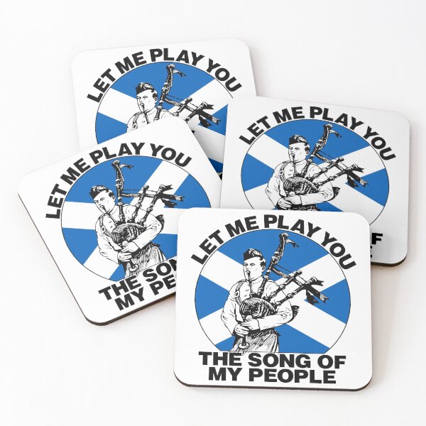 Item preview, Let Me Play You The Song Of My People sticker funny bagpipe gift for Scottish musician designed and sold by Rad-State.