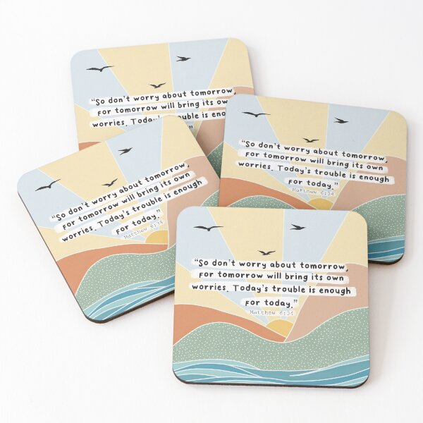 Item preview, Don’t worry about tomorrow, Matthew 6:34. designed and sold by Isabelle Verona.