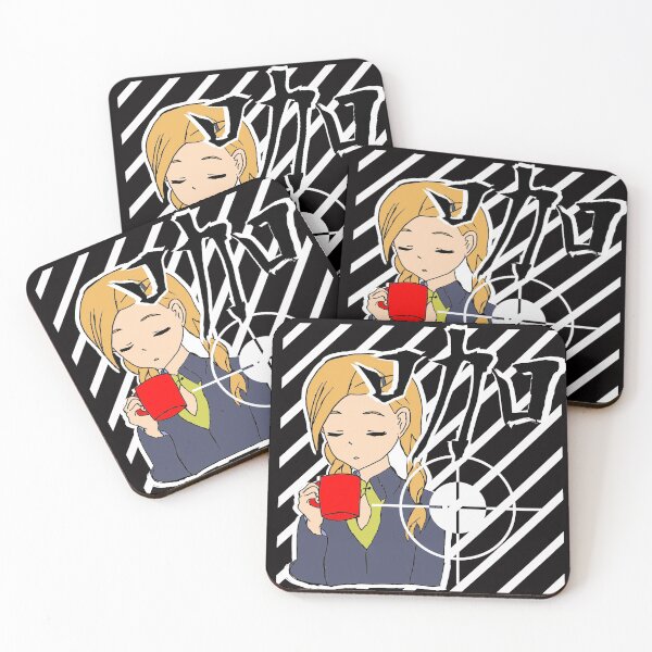 Item preview, Anime and Coffee Kanji Coffee Manga Girl designed and sold by Merchandiser099.