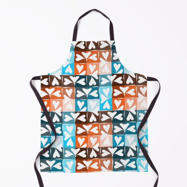 Item preview, Heart tessellation (blue&orange) designed and sold by VioletandGrace.