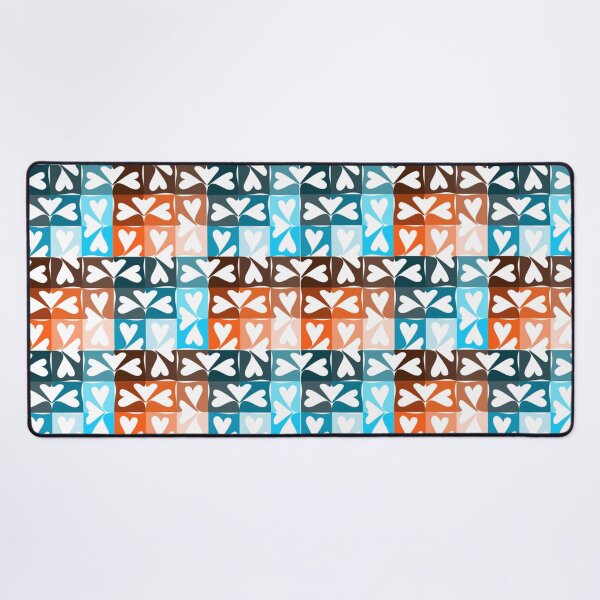 Artikelvorschau, Herz-Tessellation (blau&orange) entworfen und verkauft von VioletandGrace.