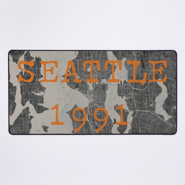Item preview, Seattle 1991 gray and orange designed and sold by Interpret108.
