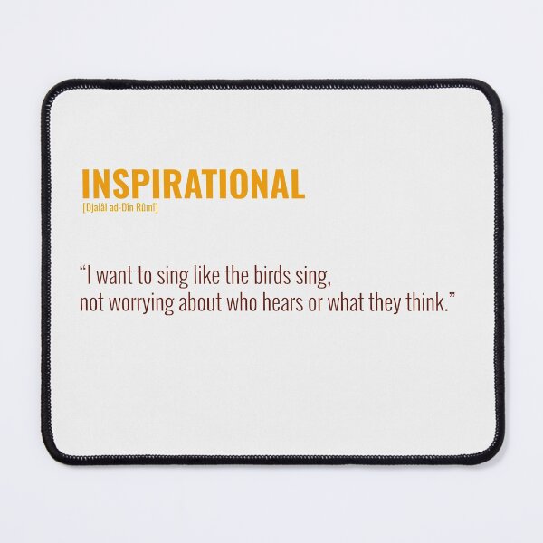 Item preview, Djalâl ad Dîn Rûmî, Inspirational Singing Quotes designed and sold by Studio TANFF.