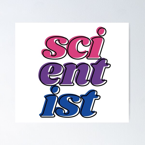 Item preview, scientist (bisexual, vertical, offset border) designed and sold by deargradstudent.