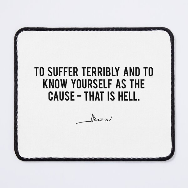 Item preview, To Suffer Terribly And To Know Yourself As The Cause - Jordan Peterson designed and sold by ChaosAndOrder.