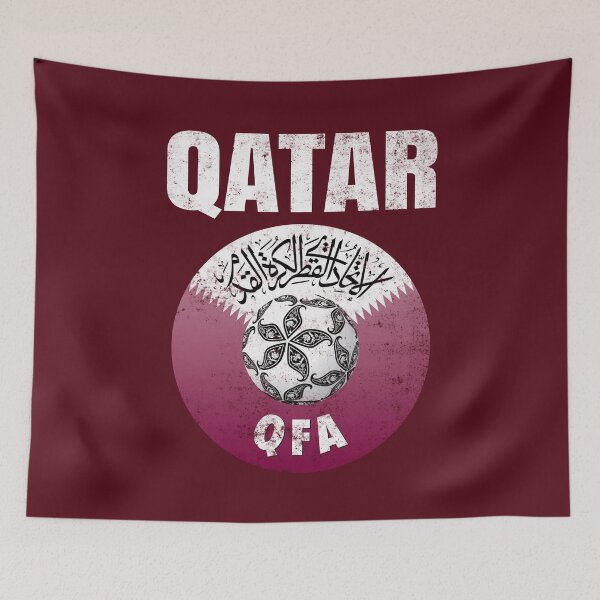 Item preview, Regalo de apoyo al equipo de la bandera de fútbol de Qatar designed and sold by NUMAcreations.