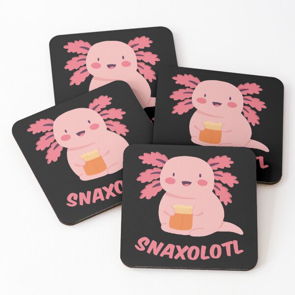 Item preview, Snaxolotl Kawaii Foodie Axolotl III designed and sold by Lemon Pepper.