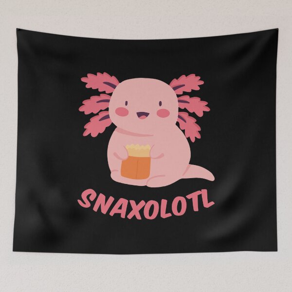 Item preview, Snaxolotl Kawaii Foodie Axolotl III designed and sold by Lemon Pepper.