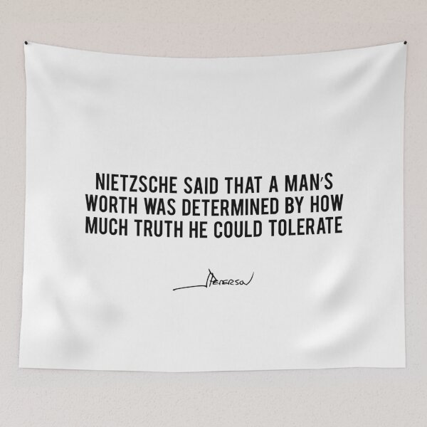 Item preview, Nietzsche Said That A Man's Worth - Jordan Peterson designed and sold by ChaosAndOrder.
