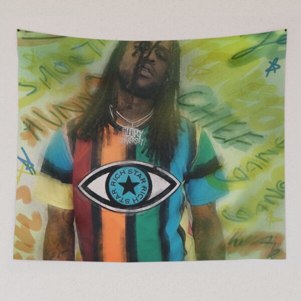 Item preview, chief,rap,rapper,portrait,hiphop,love sosa,the gofiles,glotoven,the leek,poster,canvas,print,graffiti,fan,street designed and sold by spacesbydee.