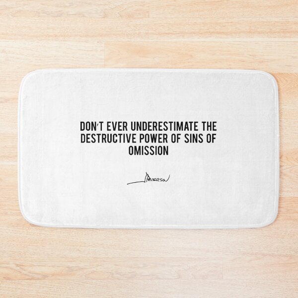 Item preview, Don't Ever Underestimate The Destructive Power Of Sins Of Omission - Jordan Peterson designed and sold by ChaosAndOrder.