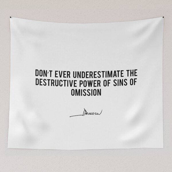 Item preview, Don't Ever Underestimate The Destructive Power Of Sins Of Omission - Jordan Peterson designed and sold by ChaosAndOrder.
