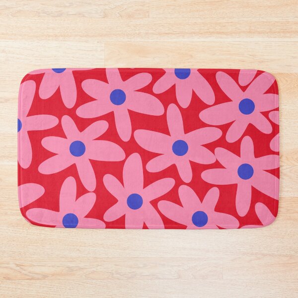 Item preview, Daisy Time Floral Pattern Magenta Fuchsia Pink Blue designed and sold by kierkegaard.