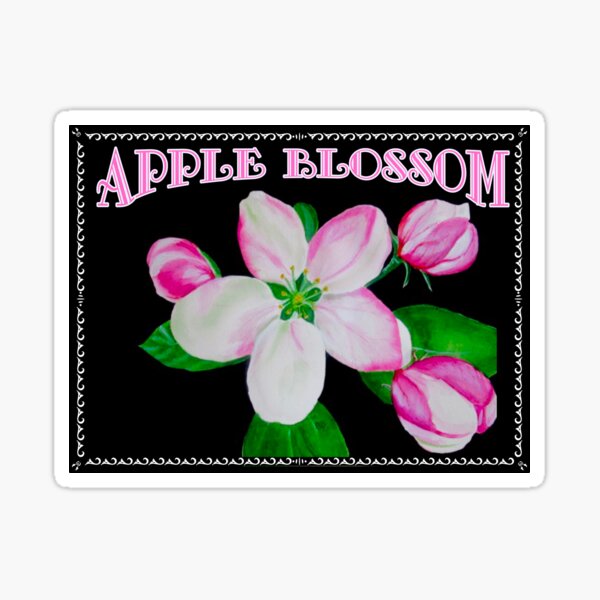 Item preview, Apple Blossom Label designed and sold by PaintedbyCarol.