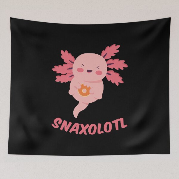 Item preview, Snaxolotl Kawaii Foodie Axolotl IV designed and sold by Lemon Pepper.