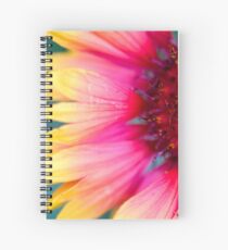 Simple Gradient Cone Flower Photograph Spiral Notebook