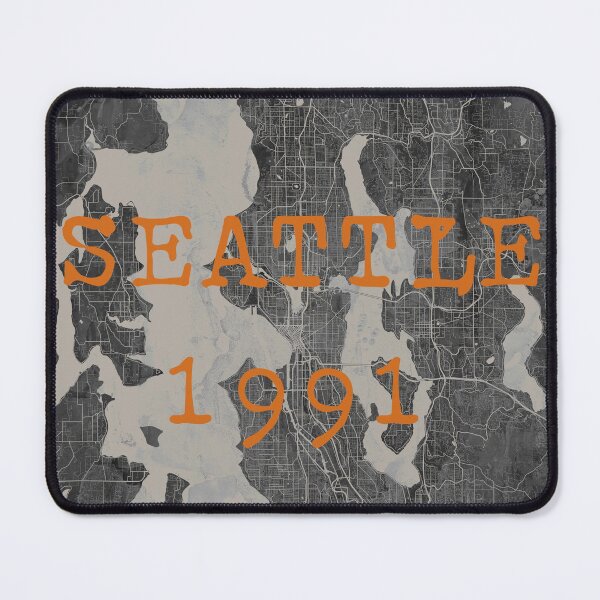 Item preview, Seattle 1991 gray and orange designed and sold by Interpret108.
