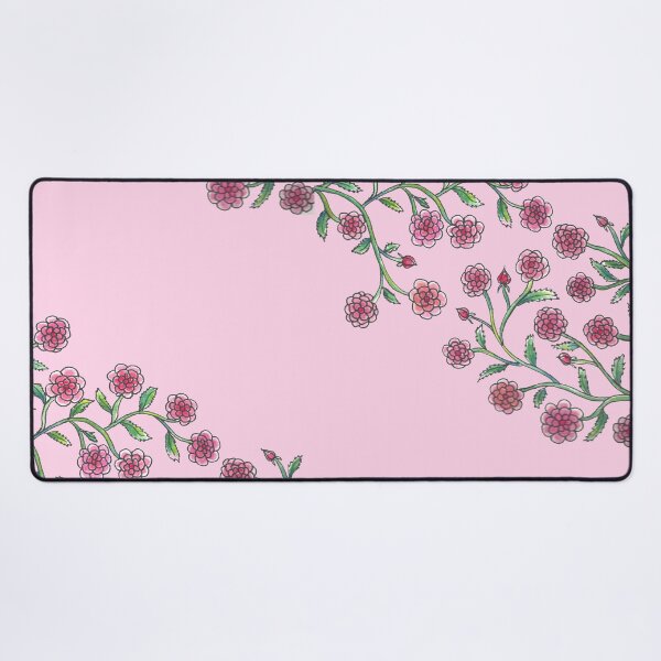Item preview, Stylised Climbing Roses on Pink Background designed and sold by CarolineLembke.
