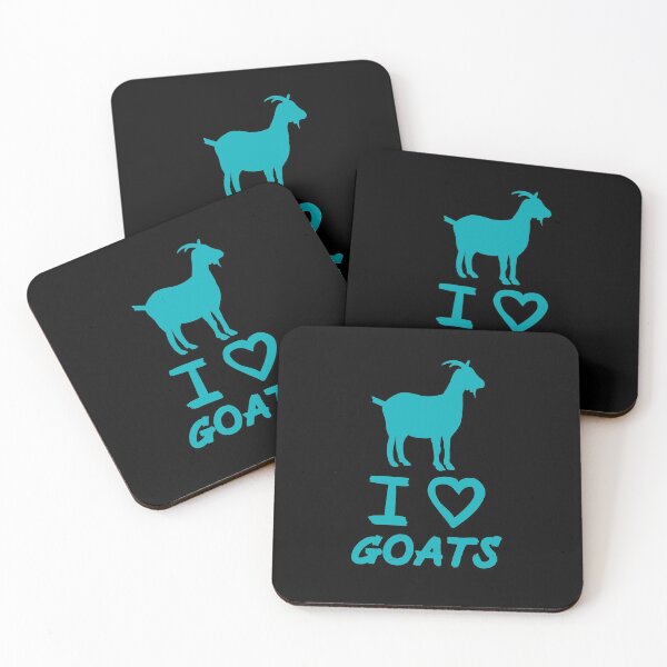 Item preview, Blue I Love Goats for Goat Lovers  designed and sold by Mochi-Merch.