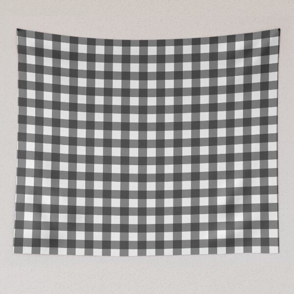 Item preview, Classic Petite Gingham Plaid (Black/Gray/White) designed and sold by hyproinc.