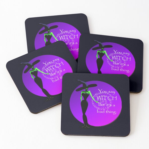 Item preview, You say WITCH like it's a bad thing, midnight violet design... Halloween Witch design designed and sold by MystixJack.