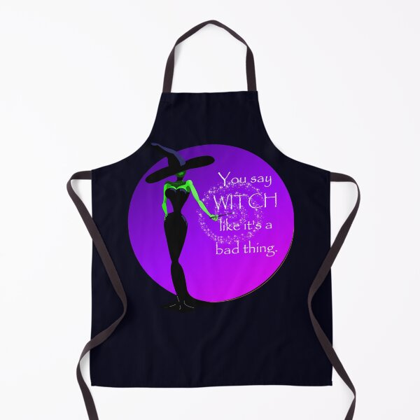 Item preview, You say WITCH like it's a bad thing, midnight violet design... Halloween Witch design designed and sold by MystixJack.