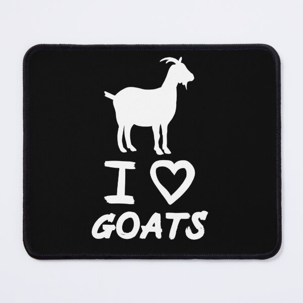 Item preview, White I Love Goats for Goat Lovers designed and sold by Mochi-Merch.