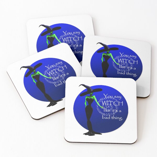 Item preview, You say WITCH like it's a bad thing, blue/white design... Halloween Witch design designed and sold by MystixJack.