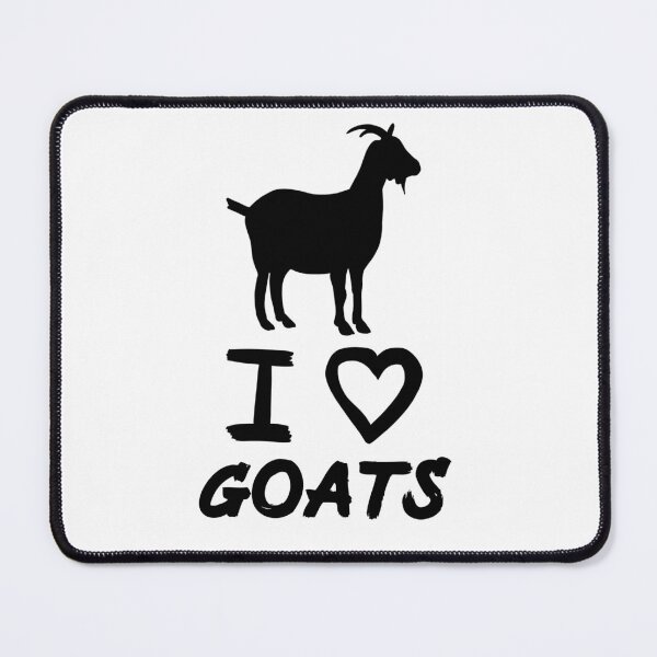 Item preview, Black I Love Goats for Goat Lovers designed and sold by Mochi-Merch.