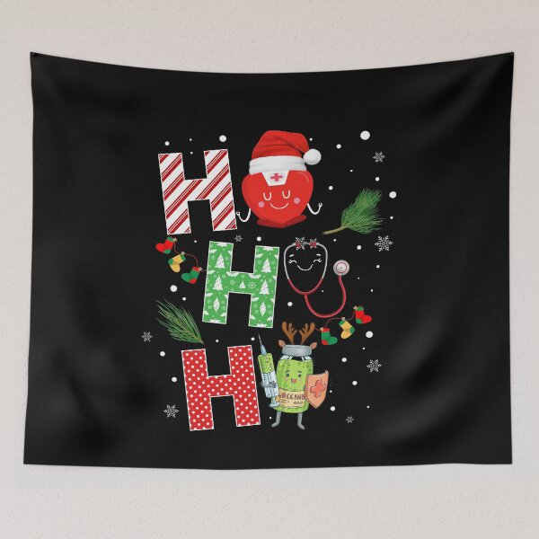 Aperçu de l'œuvre Infirmière drôle Noël Ho Ho Ho Nursing Nicu CNA RN LPN Squad créée et vendue par Dream-bubble.
