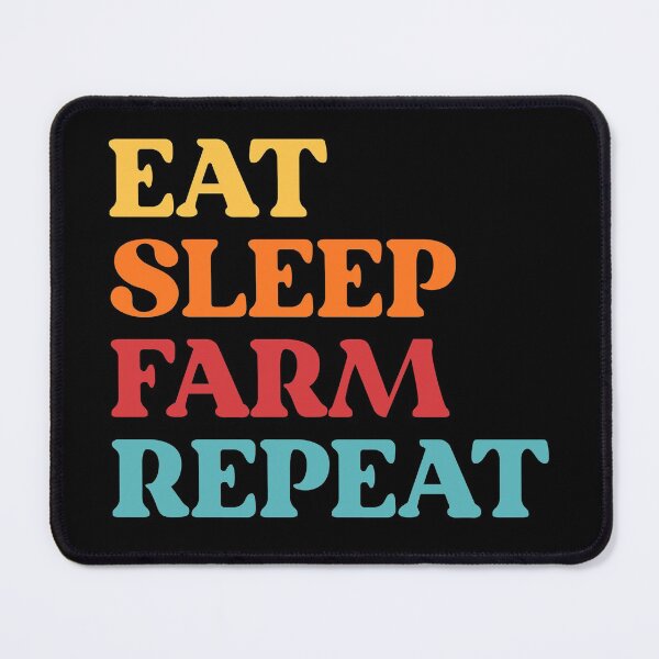 Item preview, Eat Sleep Farm Repeat designed and sold by SabrinaGold.