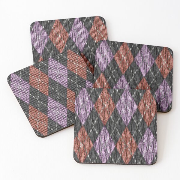 Item preview, Argyle knit pattern, Purple brown red argyle, argyle sweater designed and sold by Nostrathomas66.