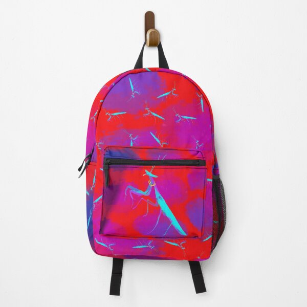 Item preview, Cool Praying Mantis | Cheetah Print (Red/Dark Orchid) designed and sold by techno-mantis.