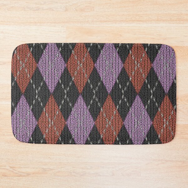 Item preview, Argyle knit pattern, Purple brown red argyle, argyle sweater designed and sold by Nostrathomas66.