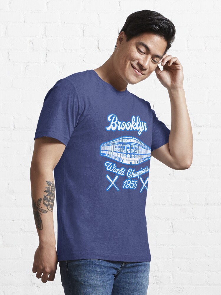 Dem Bums 1955 Champions of World Unisex T-shirt Brooklyn Old school  Baseball Ebbets Field Flatbush brooklyn Dodgers Retro Shirt